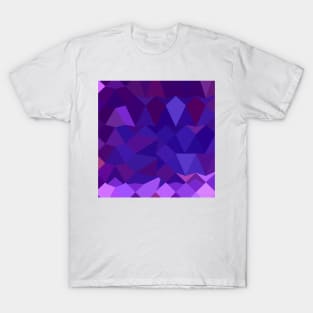 Eminence Purple Abstract Low Polygon Background T-Shirt